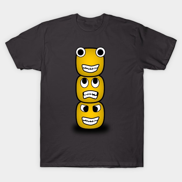 Emoji Totem Pole T-Shirt by emojiawesome